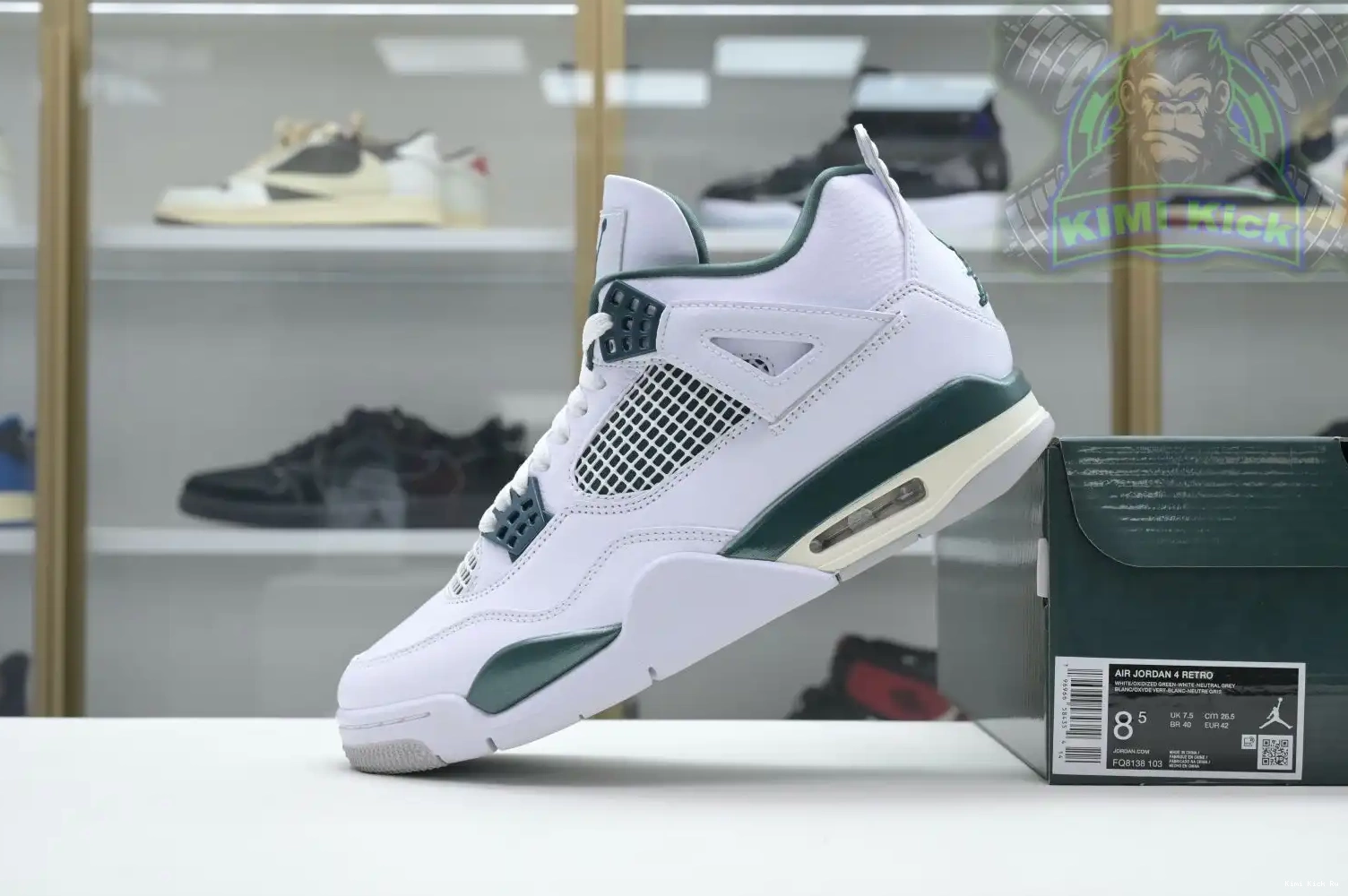 Kimikick Green Oxidized Jordan Air 4 0427